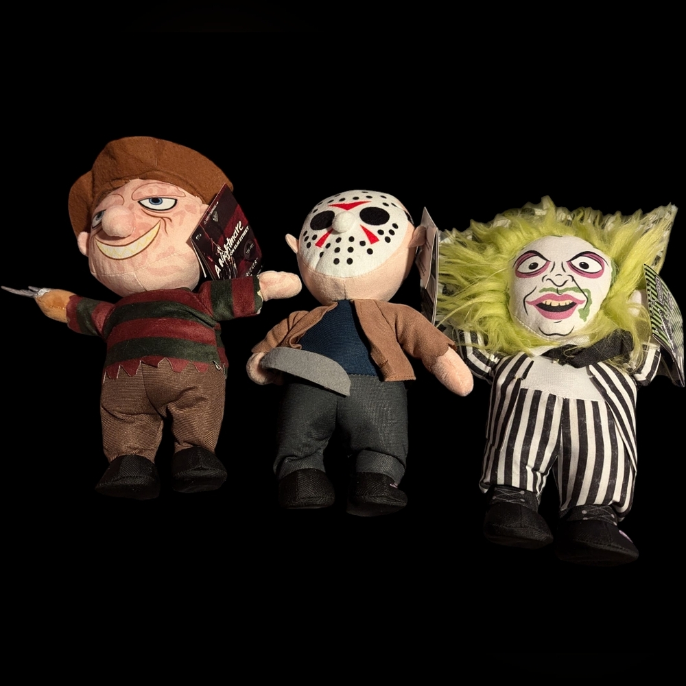 Trio of Plushie Halloween Movie Characters